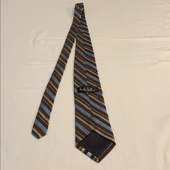 Nicole Miller New York Striped Silk Tie NWOT - Picture 3 of 4